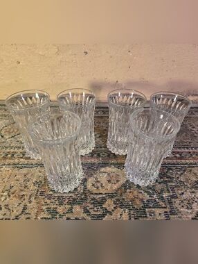 Fostoria Monarch 5 1/2" Highball Glasses Set Of 6